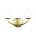 Visual Comfort Studio Canada - Two Light Vanity - Galassia - Burnished Brass- Union Lighting Luminaires Decor