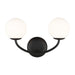 Visual Comfort Studio Canada - Two Light Vanity - Galassia - Midnight Black- Union Lighting Luminaires Decor