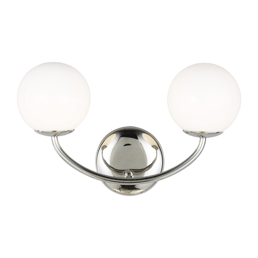 Visual Comfort Studio Canada - Two Light Vanity - Galassia - Polished Nickel- Union Lighting Luminaires Decor