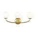 Visual Comfort Studio Canada - Three Light Vanity - Galassia - Burnished Brass- Union Lighting Luminaires Decor