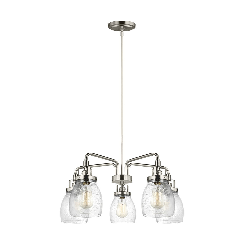 Generation Lighting Canada - Five Light Chandelier - Belton - Brushed Nickel- Union Lighting Luminaires Decor