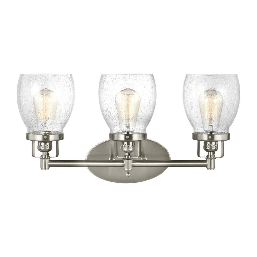 Generation Lighting Canada - Three Light Wall / Bath - Belton - Brushed Nickel- Union Lighting Luminaires Decor