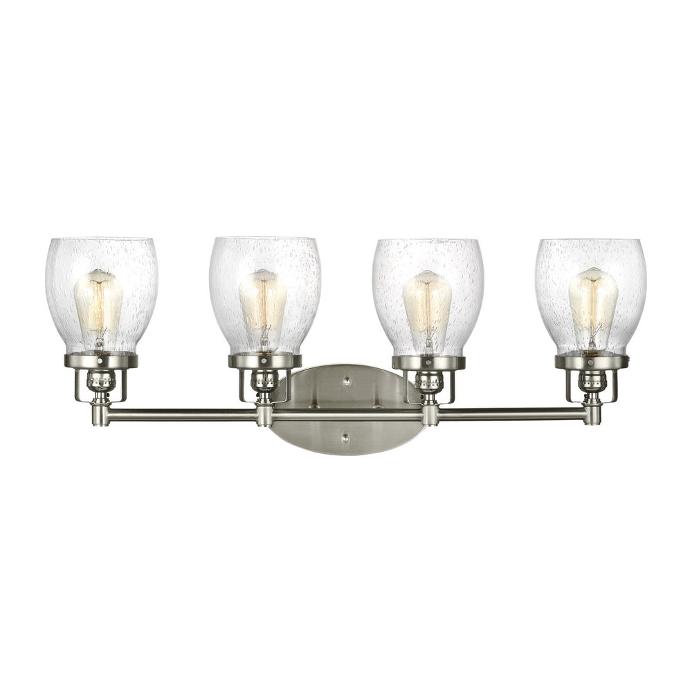 Generation Lighting Canada - Four Light Wall/ Bath - Belton - Brushed Nickel- Union Lighting Luminaires Decor