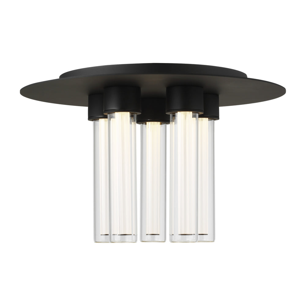 Visual Comfort Modern - LED Flush Mount - Kola - Nightshade Black- Union Lighting Luminaires Decor