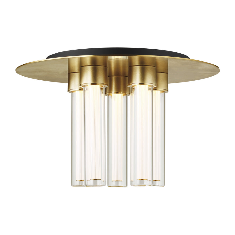 Visual Comfort Modern - LED Flush Mount - Kola - Natural Brass- Union Lighting Luminaires Decor