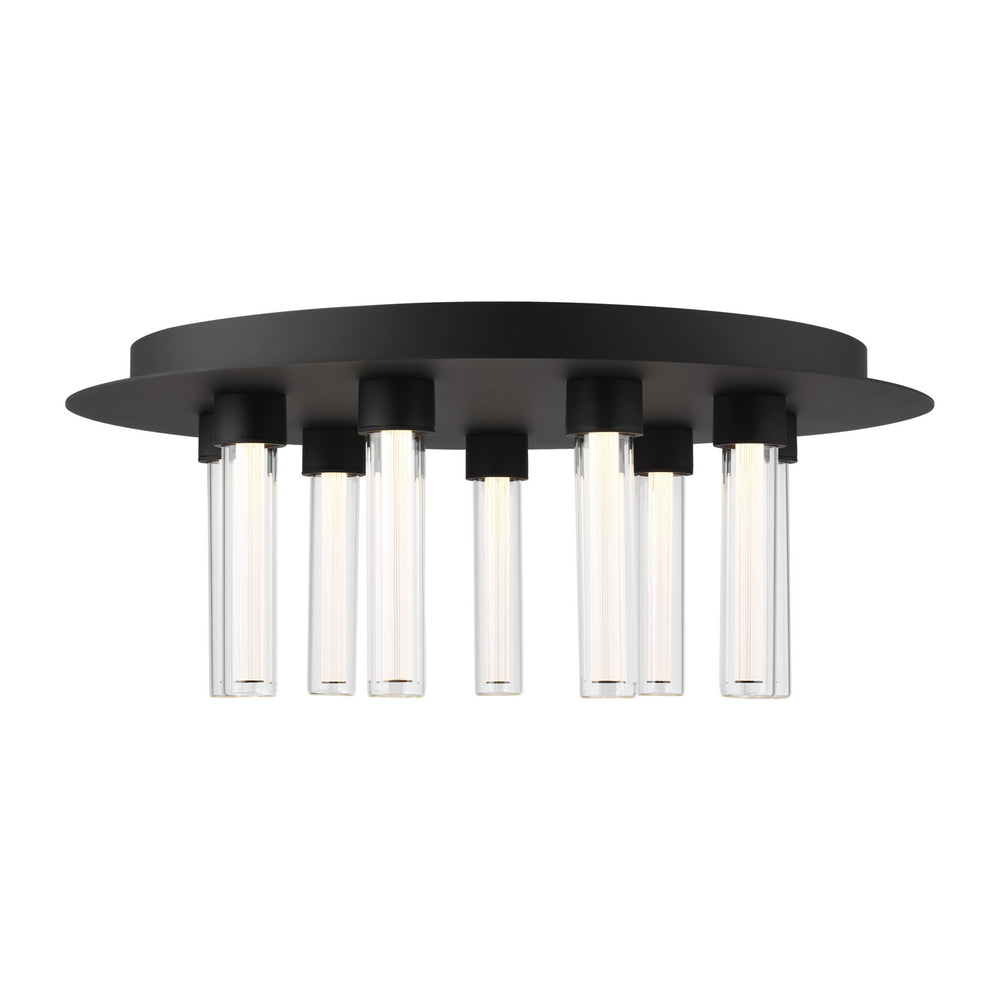 Visual Comfort Modern - LED Flush Mount - Kola - Nightshade Black- Union Lighting Luminaires Decor