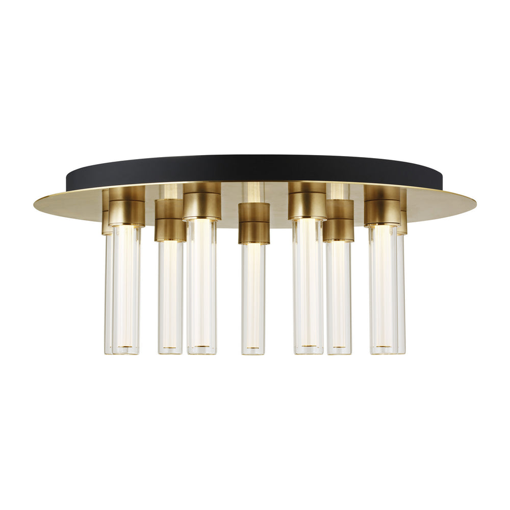 Visual Comfort Modern - LED Flush Mount - Kola - Natural Brass- Union Lighting Luminaires Decor