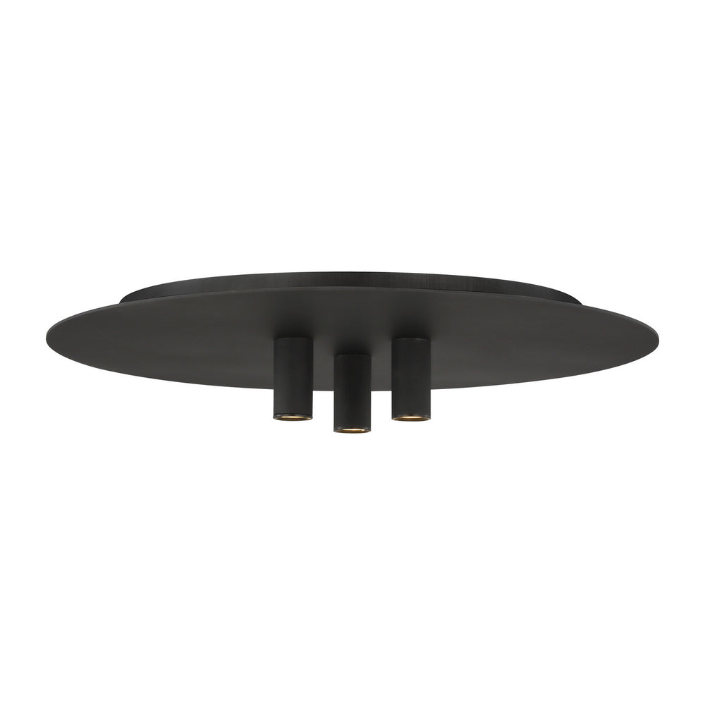 Visual Comfort Modern - LED Flush Mount - Ponte - Nightshade Black- Union Lighting Luminaires Decor