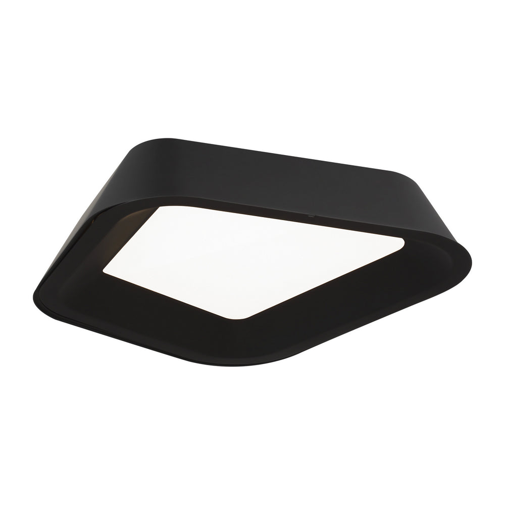 Visual Comfort Modern - LED Flush Mount - Rhonan - Nightshade Black- Union Lighting Luminaires Decor