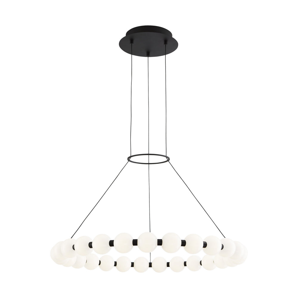 Visual Comfort Modern - LED Chandelier - Orbet - Nightshade Black- Union Lighting Luminaires Decor