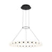 Visual Comfort Modern - LED Chandelier - Orbet - Nightshade Black- Union Lighting Luminaires Decor
