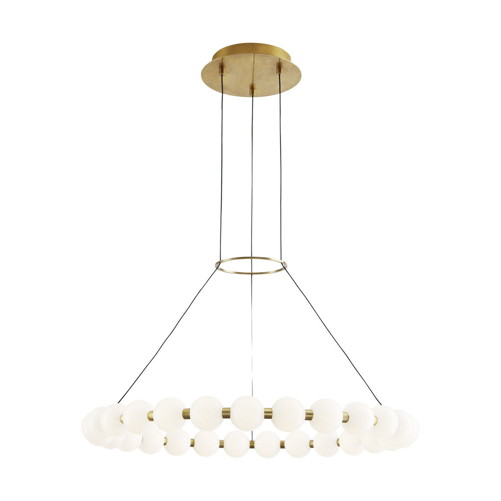 Visual Comfort Modern - LED Chandelier - Orbet - Natural Brass- Union Lighting Luminaires Decor