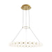 Visual Comfort Modern - LED Chandelier - Orbet - Natural Brass- Union Lighting Luminaires Decor