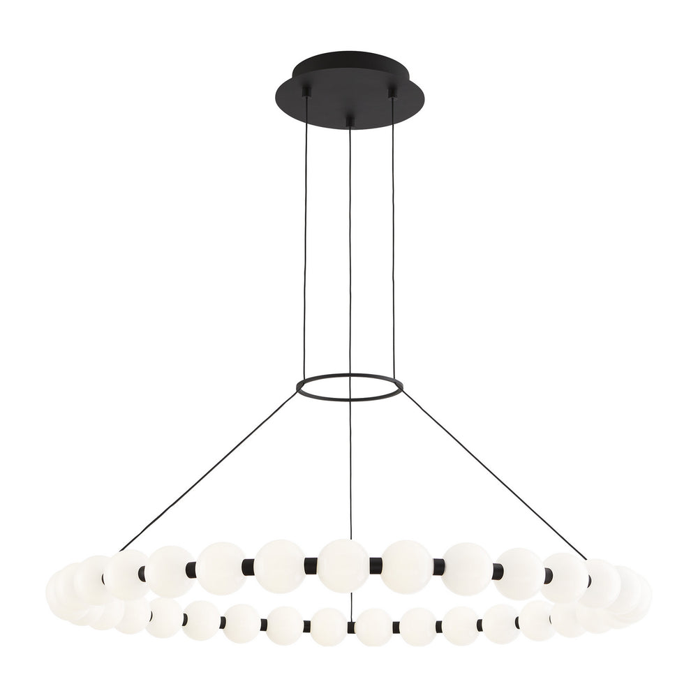 Visual Comfort Modern - LED Chandelier - Orbet - Nightshade Black- Union Lighting Luminaires Decor