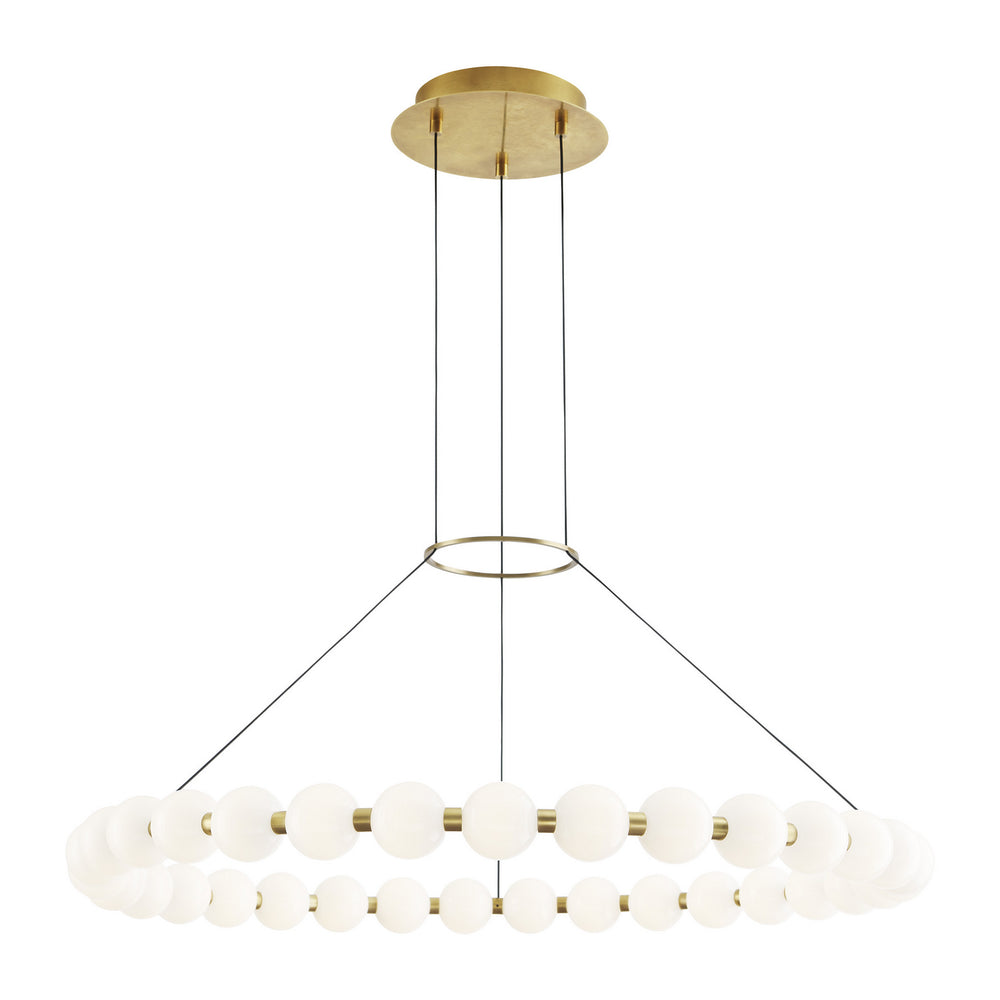 Visual Comfort Modern - LED Chandelier - Orbet - Natural Brass- Union Lighting Luminaires Decor