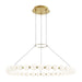 Visual Comfort Modern - LED Chandelier - Orbet - Natural Brass- Union Lighting Luminaires Decor