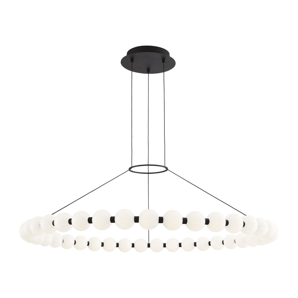 Visual Comfort Modern - LED Chandelier - Orbet - Nightshade Black- Union Lighting Luminaires Decor