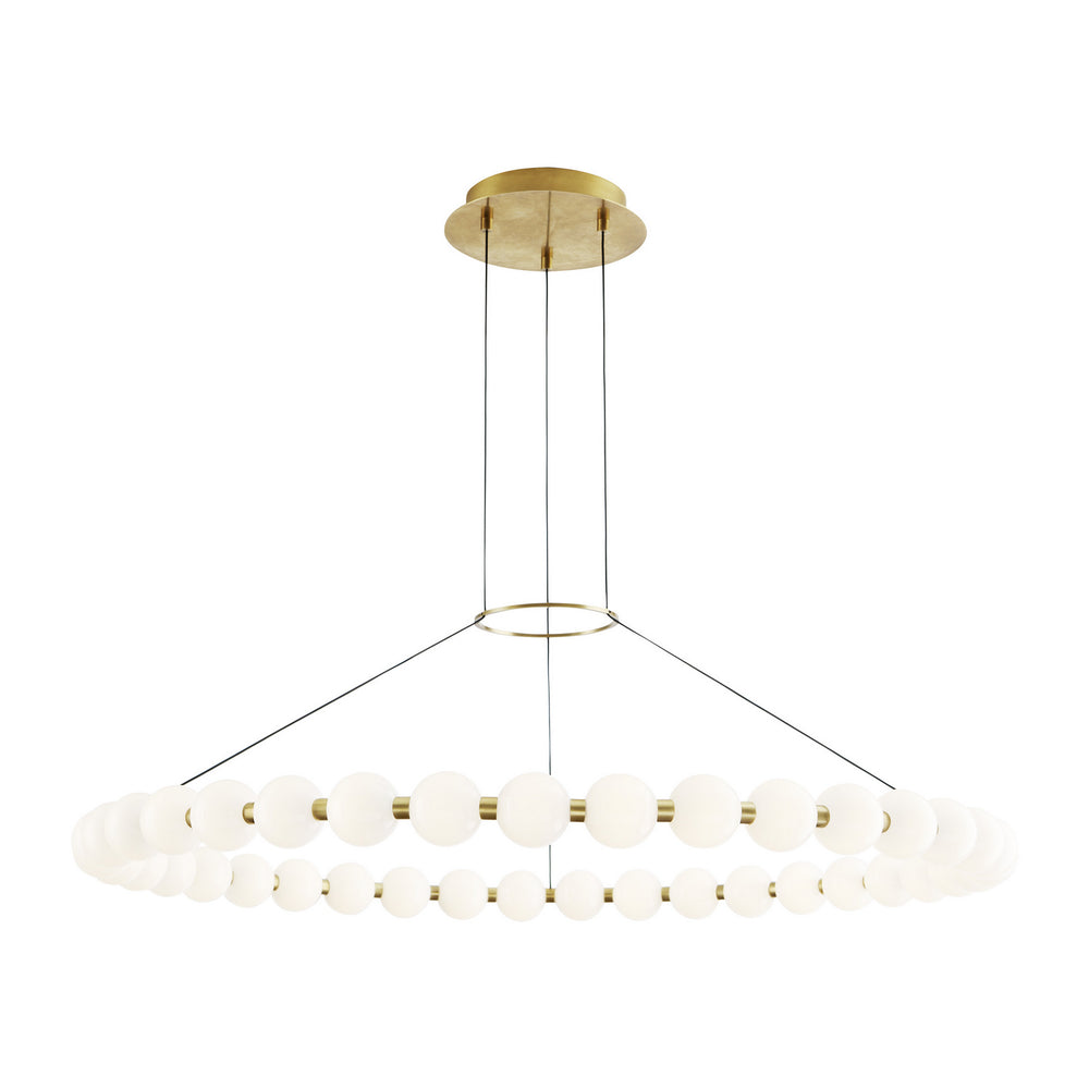 Visual Comfort Modern - LED Chandelier - Orbet - Natural Brass- Union Lighting Luminaires Decor