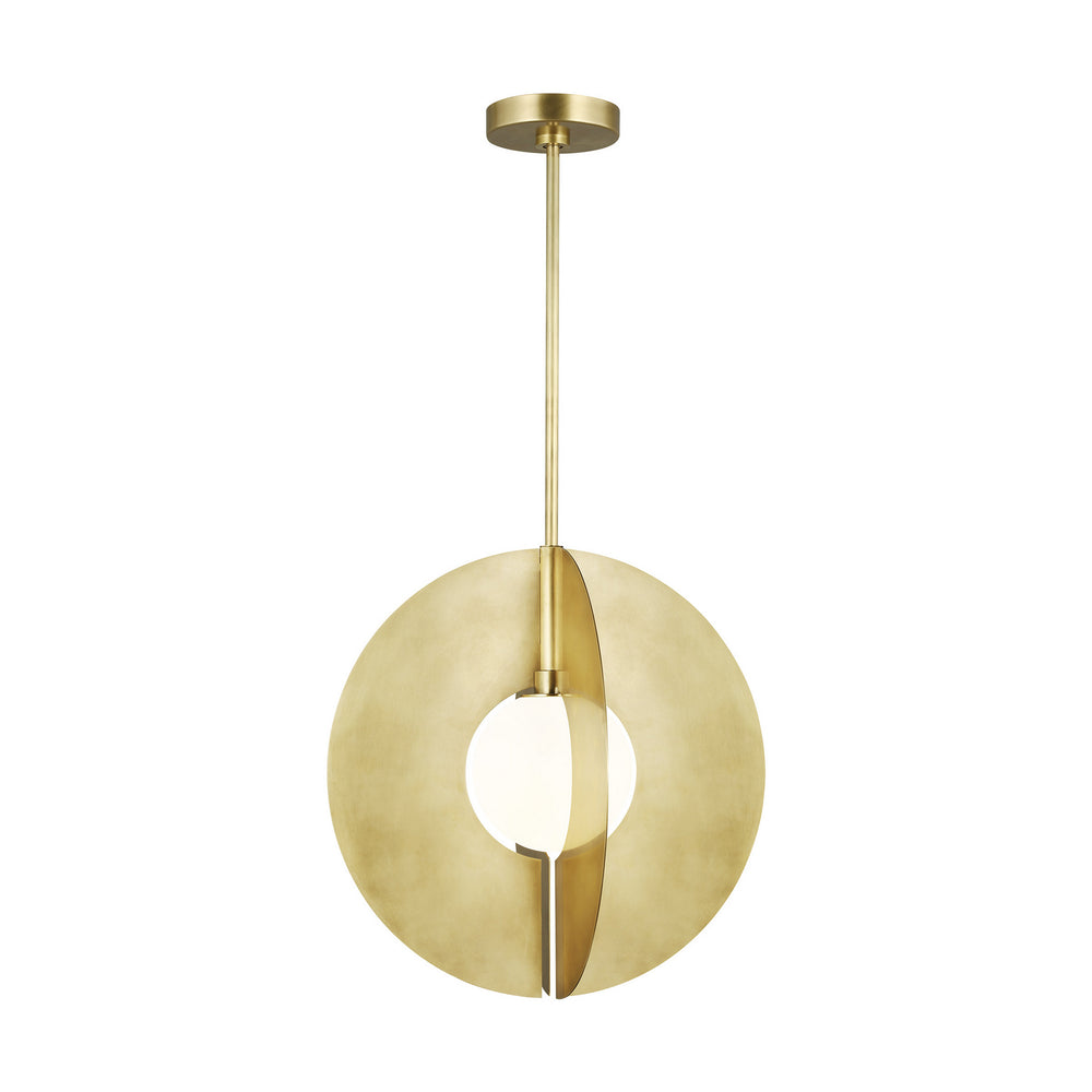 Visual Comfort Modern - LED Pendant - Orbel - Natural Brass- Union Lighting Luminaires Decor