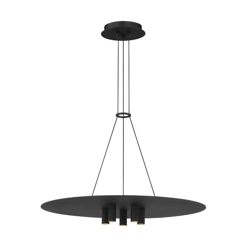 Visual Comfort Modern - LED Pendant - Ponte - Nightshade Black- Union Lighting Luminaires Decor