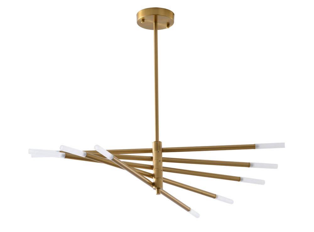 Bethel International Canada - Ten Light Chandelier - Gold- Union Lighting Luminaires Decor