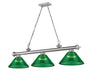 Z-Lite Canada - Three Light Billiard - Cordon - Brushed Nickel- Union Lighting Luminaires Decor