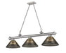 Z-Lite Canada - Three Light Billiard - Cordon - Brushed Nickel- Union Lighting Luminaires Decor