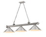 Z-Lite Canada - Three Light Billiard - Cordon - Brushed Nickel- Union Lighting Luminaires Decor