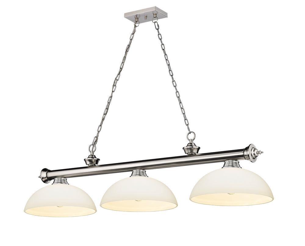 Z-Lite Canada - Three Light Billiard - Cordon - Brushed Nickel- Union Lighting Luminaires Decor