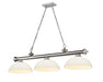 Z-Lite Canada - Three Light Billiard - Cordon - Brushed Nickel- Union Lighting Luminaires Decor