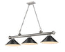 Z-Lite Canada - Three Light Billiard - Cordon - Brushed Nickel- Union Lighting Luminaires Decor