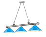 Z-Lite Canada - Three Light Billiard - Cordon - Brushed Nickel- Union Lighting Luminaires Decor
