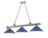 Z-Lite Canada - Three Light Billiard - Cordon - Brushed Nickel- Union Lighting Luminaires Decor