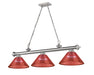 Z-Lite Canada - Three Light Billiard - Cordon - Brushed Nickel- Union Lighting Luminaires Decor