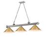 Z-Lite Canada - Three Light Billiard - Cordon - Brushed Nickel- Union Lighting Luminaires Decor