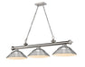 Z-Lite Canada - Three Light Billiard - Cordon - Brushed Nickel- Union Lighting Luminaires Decor