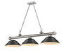 Z-Lite Canada - Three Light Billiard - Cordon - Brushed Nickel- Union Lighting Luminaires Decor