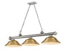 Z-Lite Canada - Three Light Billiard - Cordon - Brushed Nickel- Union Lighting Luminaires Decor
