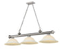 Z-Lite Canada - Three Light Billiard - Cordon - Brushed Nickel- Union Lighting Luminaires Decor