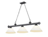 Z-Lite Canada - Three Light Billiard - Cordon - Bronze Plate- Union Lighting Luminaires Decor