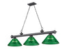 Z-Lite Canada - Three Light Billiard - Cordon - Bronze Plate- Union Lighting Luminaires Decor