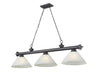 Z-Lite Canada - Three Light Billiard - Cordon - Bronze Plate- Union Lighting Luminaires Decor