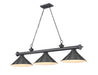 Z-Lite Canada - Three Light Billiard - Cordon - Bronze Plate- Union Lighting Luminaires Decor