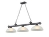 Z-Lite Canada - Three Light Billiard - Cordon - Bronze Plate- Union Lighting Luminaires Decor