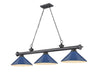 Z-Lite Canada - Three Light Billiard - Cordon - Bronze Plate- Union Lighting Luminaires Decor