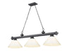 Z-Lite Canada - Three Light Billiard - Cordon - Bronze Plate- Union Lighting Luminaires Decor