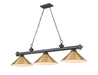 Z-Lite Canada - Three Light Billiard - Cordon - Bronze Plate- Union Lighting Luminaires Decor