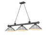 Z-Lite Canada - Three Light Billiard - Cordon - Bronze Plate- Union Lighting Luminaires Decor