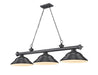 Z-Lite Canada - Three Light Billiard - Cordon - Bronze Plate- Union Lighting Luminaires Decor