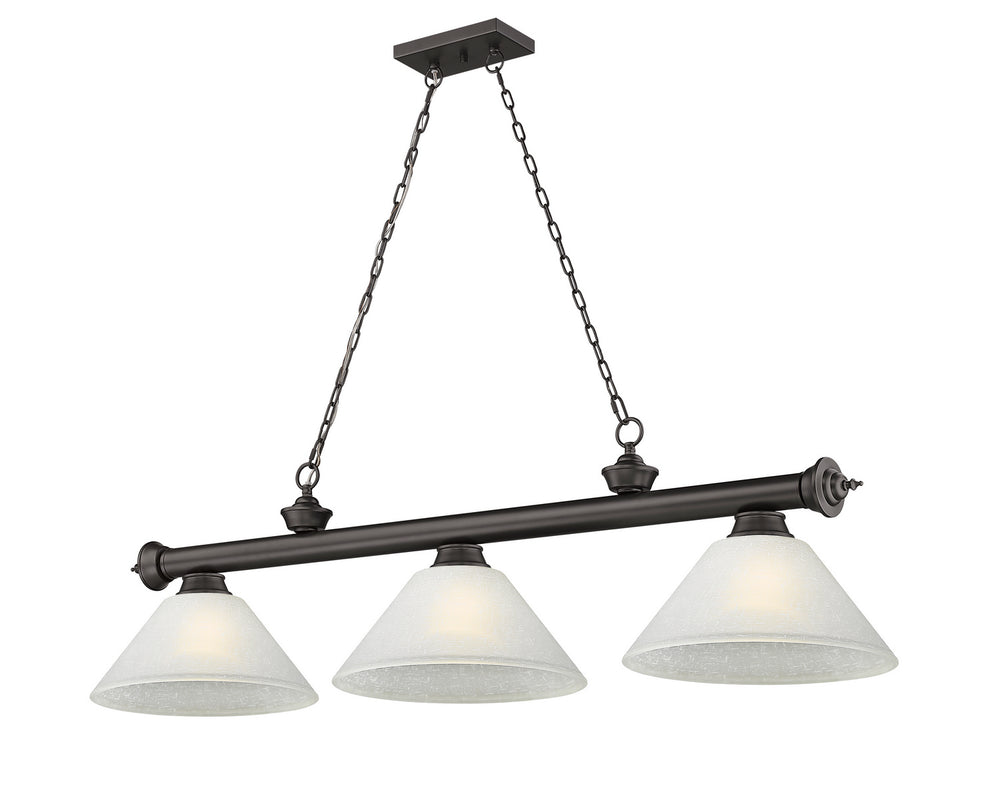 Z-Lite Canada - Three Light Billiard - Cordon - Bronze- Union Lighting Luminaires Decor